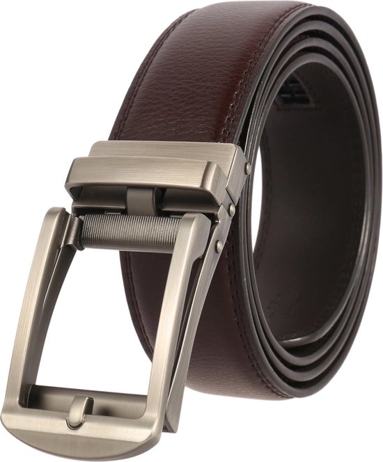 CHAOREN Herenriem zonder gesp, Automatische riem voor heren, Leren riem