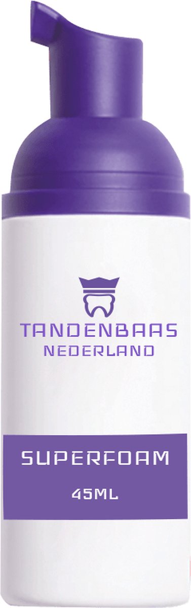 TandenBaas Superfoam | Paarse correctie tandpasta |