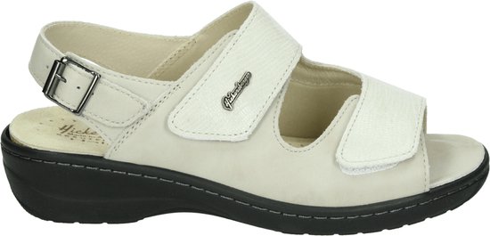Hickersberger 2176 - Chaussons femme Adultes - Couleur : Wit/ beige - Taille : 42