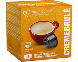 Italian Coffee - Creme brulee koffie - 16x stuks - Dolce Gusto compatibel