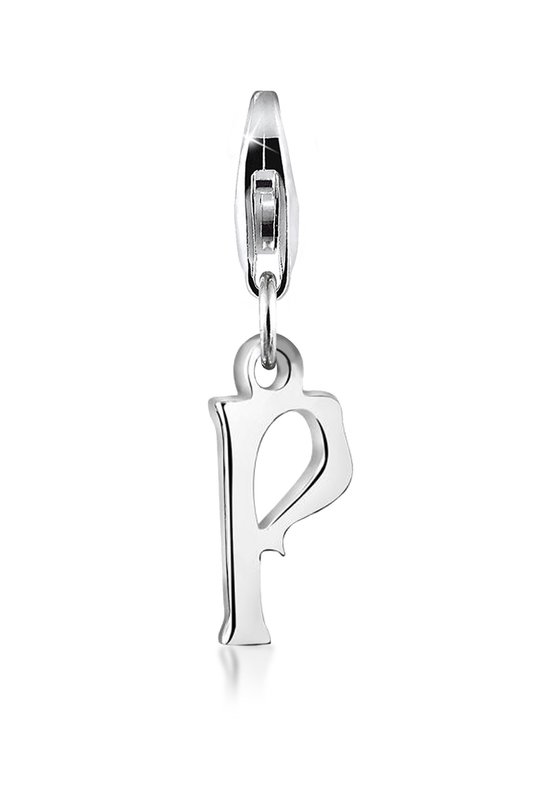 Nenalina Dames Bedel Bedeltje Letter Hanger in 925 Sterling Zilver voor alle gangbare Charm- en Bedeldrager