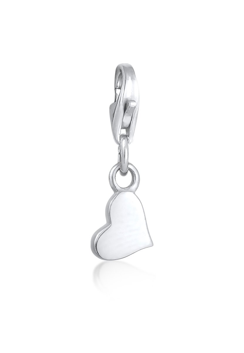 Nenalina - Bedel - Dames Bedel Hart Hanger Effen in 925 Sterling Zilver - Dames