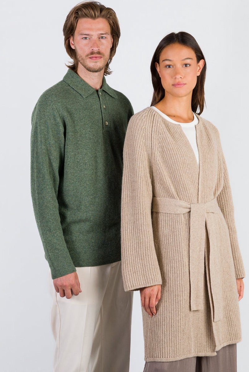 Loop.a Life | CASUAL SOFT POLO SWEATER MEN | Olive
