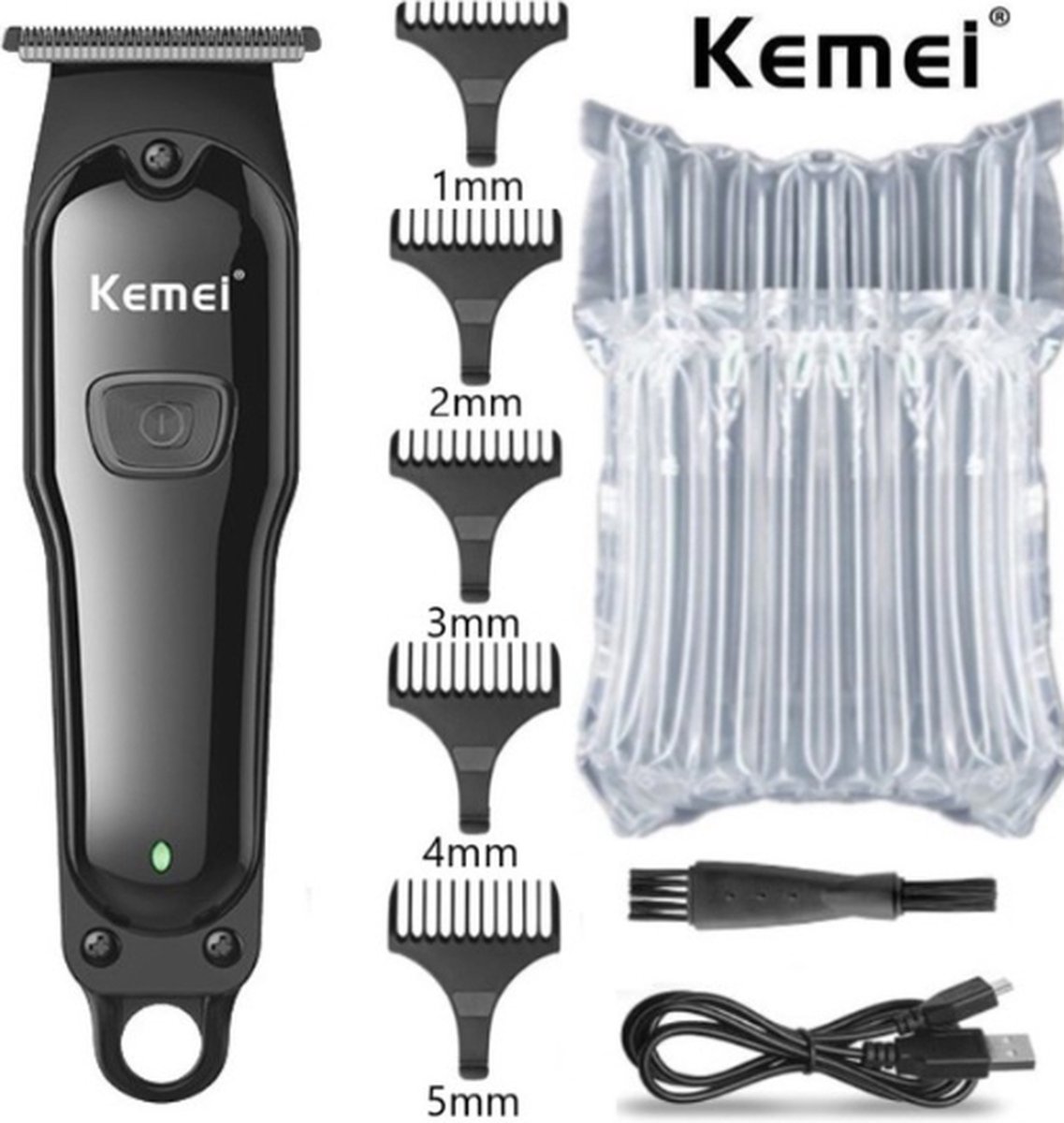 KEMEI® KM-9317 - 5-in-1 Baardtrimmer - Haartrimmer & Bodytrimmer - Heren