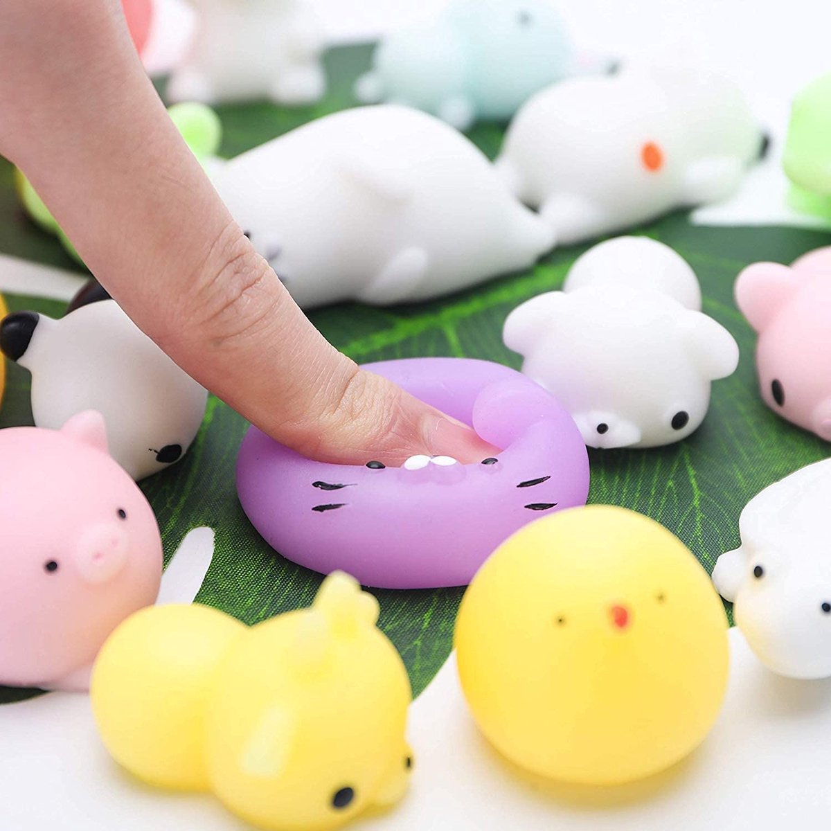Pelota De Estrés Squishy Fidget Toys 6 Unidades Lindas Bolas De Pulpo Para Apretar A Granel Paquete De Juguetes De Masa Suave Para Aliviar El