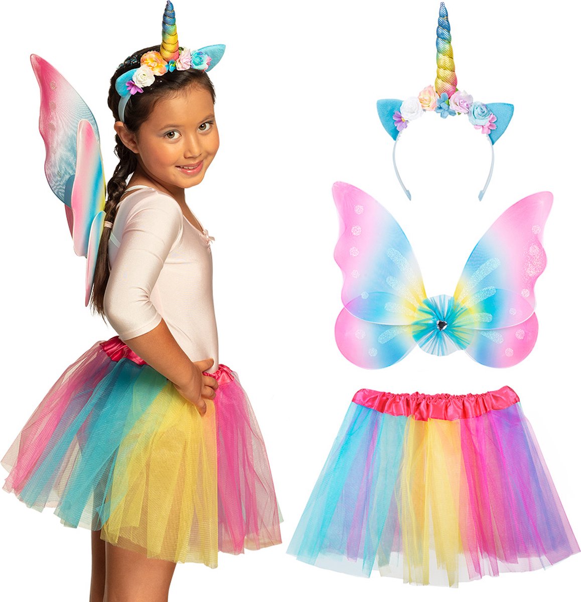 Déguisement licorne multicolore fille : Deguise-toi, achat de