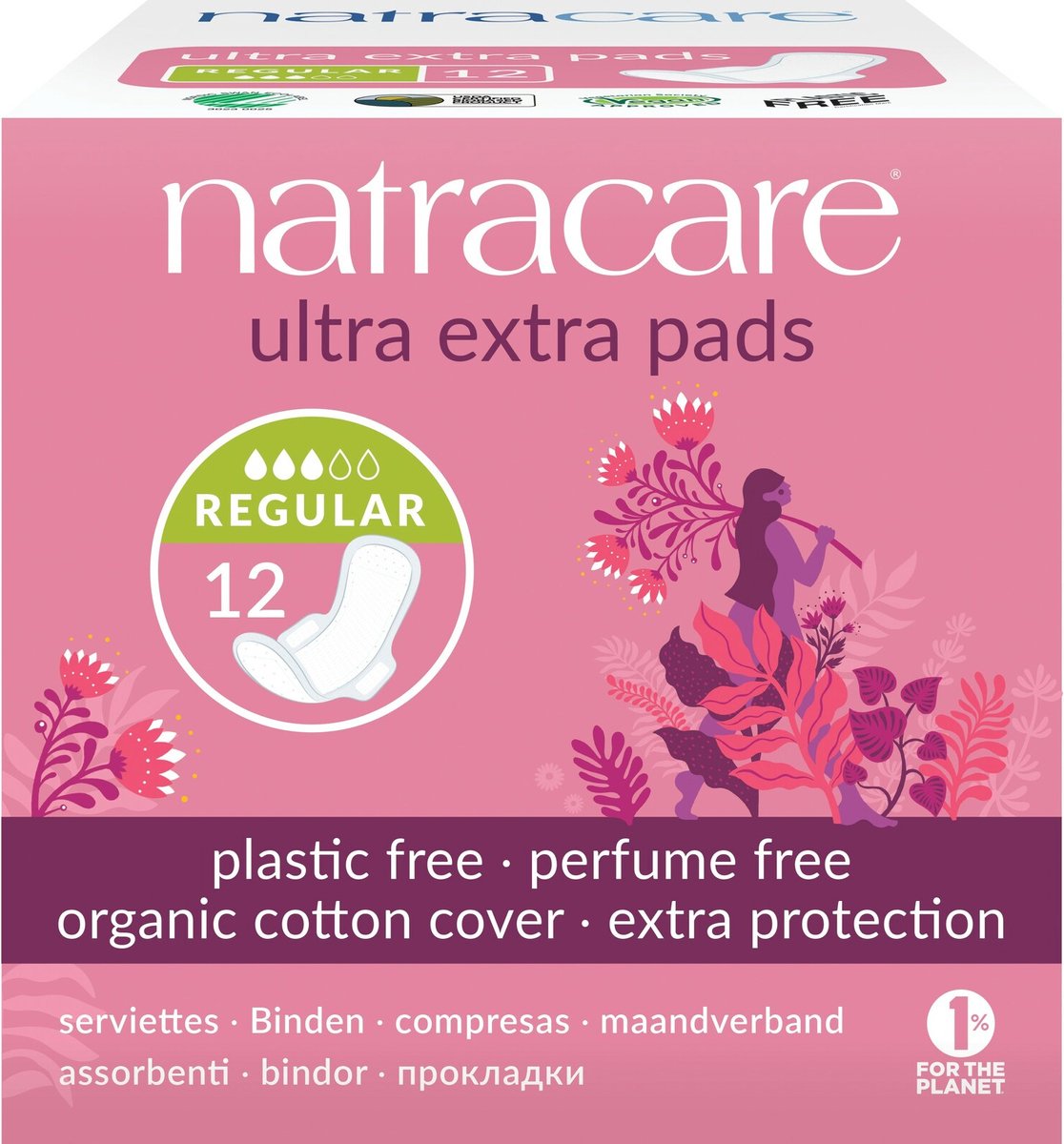 Goedkoopste Natracare Maandverband Ultra Extra Normaal 12 stuks
