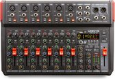 Console de mixage - Vonyx VM-KG10 - Console de mixage 10 canaux Bluetooth, DSP, lecteur mp3 et interface audio USB