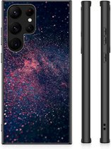 TPU Siliconen Hoesje met Foto Geschikt voor Samsung Galaxy S23 Ultra Telefoonhoesje met Zwarte rand Stars