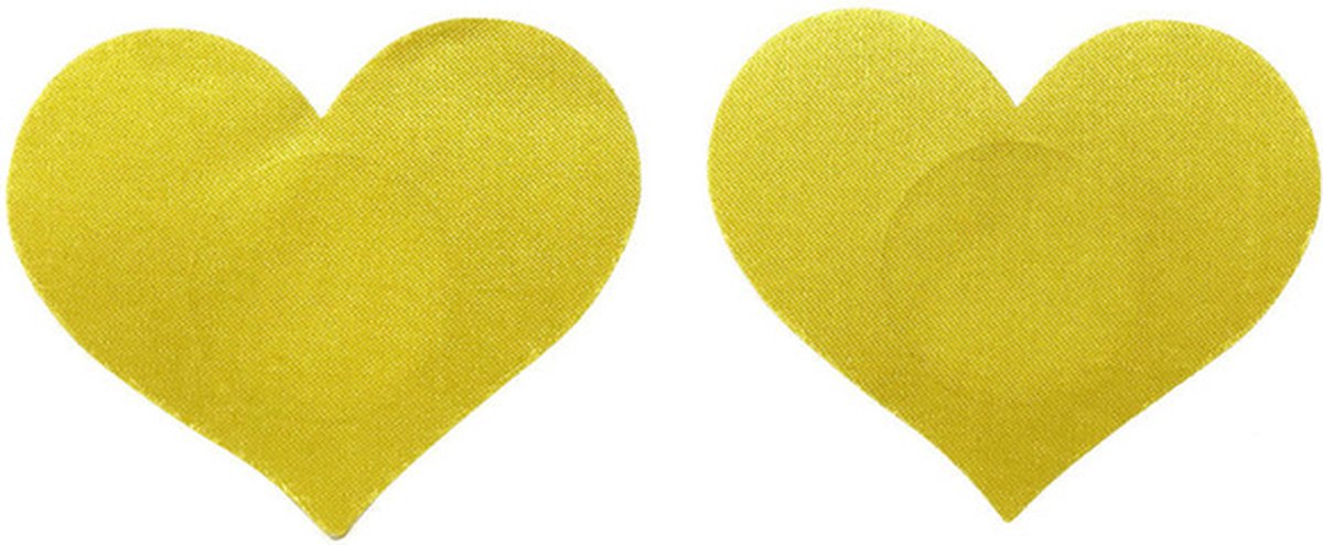 Goedkoopste Tepelstickers - Geel - Hartvormig - Sexy - 1 paar - Nipple Covers - Tepelplakkers - Tepelbedekkers