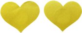Doodadeals® Nipple Stickers - Nipple Covers - Nipple Patches - Nipple Covers - 1 Paire - Jaune - En forme de coeur