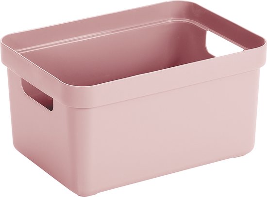 Sunware Sigma Home Boîte de rangement 13L - rose - 35,2 x 25,3 x 18,3 cm