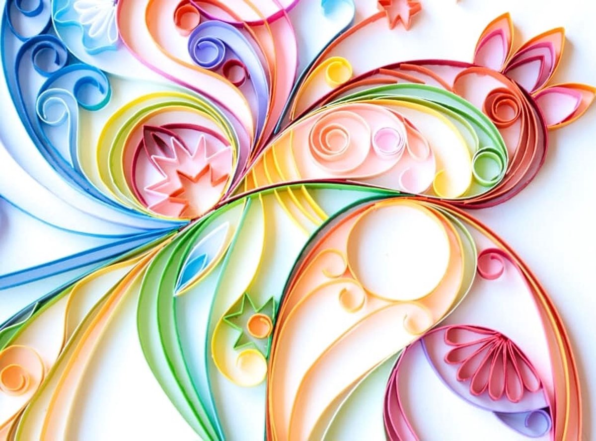 Kit Papier Quilling JUYA | 600 Bandes 6 Couleurs | 39cm Longueur X 5mm Largeur | 120g/m²