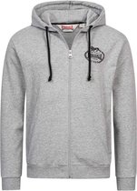 LONSDALE Daventry Sweatshirt Met Volledige Rits Heren - Marl Grey - M