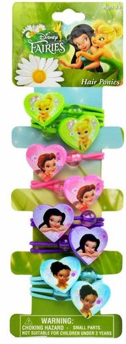 Disney - Tinkerbell - Fairies - Haarelastiekjes - Haarbandjes - Knockers - Haar accessoires meisje.