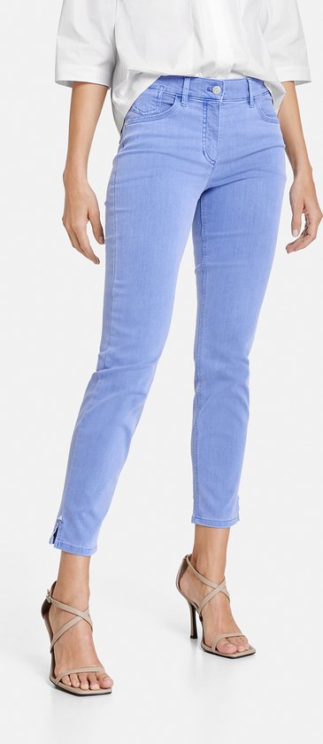 GERRY WEBER Dames 5-pocket-jeans BEST4ME CROPPED Bright Blue Nature Dyed-40  | bol.com