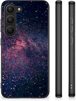 TPU Siliconen Hoesje met Foto Geschikt voor Samsung Galaxy S23 Telefoonhoesje met Zwarte rand Stars