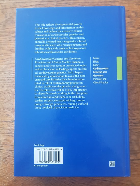 Cardiovascular Genetics and Genomics | 9783319661124 | Perry Elliott ...