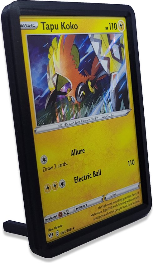 Afbeelding van het spel Pokemon kaart houder - Zwart - Pokemon sleeve - Pokemon kaart frame