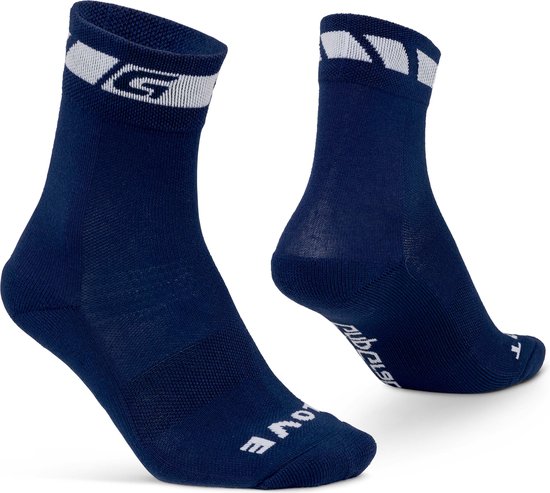 GripGrab - Lente Herfst Fietssokken Thermo Overganssokken - Navy Blauw - Unisex - Maat L