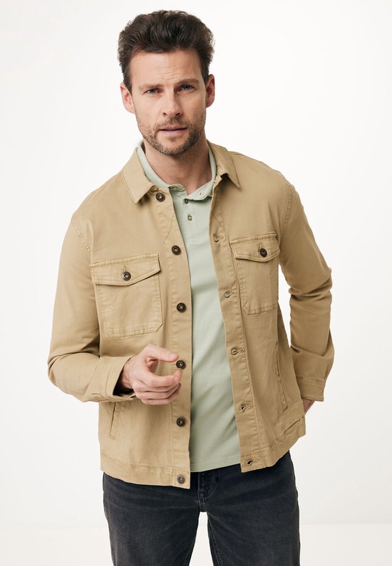 Mexx RICCO Worker Jacket With Chest Pockets Mannen - Zand - Maat S | bol.com