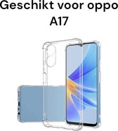 oppo a17 siliconen transparant antishock back cover - oppo a17 shock proof achterkant doorzichtig hoesje