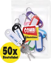 Combi-Label Étiquette de clé - Étiquettes de clé - Porte-clés - Porte-clés - Étiquette nominative - 50x