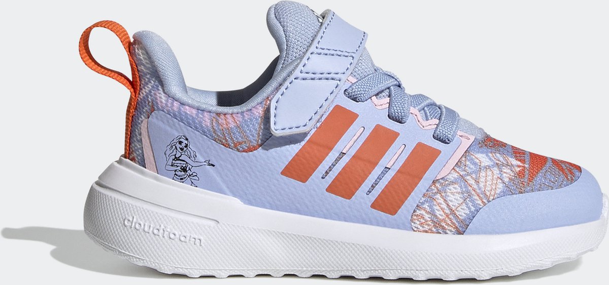 adidas Sportswear adidas x Disney FortaRun 2.0 Moana Cloudfoam Schoenen met Elastische Veters en Klittenband Kinderen Blauw