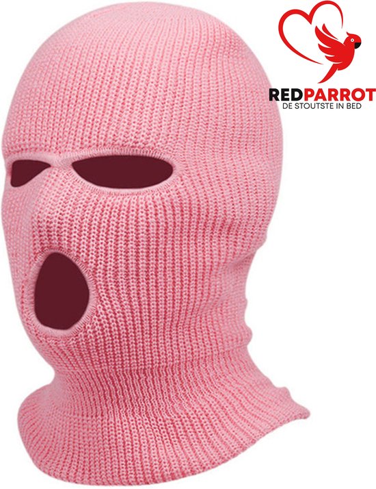 Produits pour adultes Cagoule en tissu élastique Masque de cosplay pour la  bouche et les yeux Cadeau d'Halloween Cagoule sexy (rose-tout compris-L)