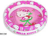 Zwembad kopen - Zwembad meisjes opblaaszwembad Hello Kitty meisjes 90 cm PVC roze/wit