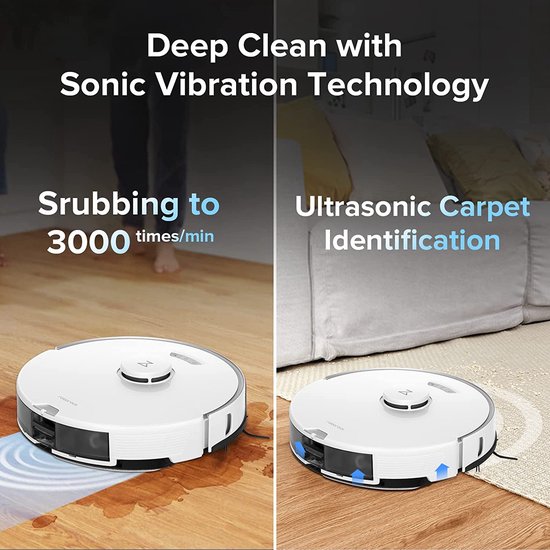 Roborock S7 max Ultra Aspirateur Robot Sonic Laveur avec Accessoires