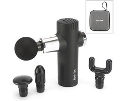 Bodi-tek BT-MACO - Mini massage gun - 4 verwisselbare massagekoppen- 4 niveau's - USB oplaadbaar - incl draagtas