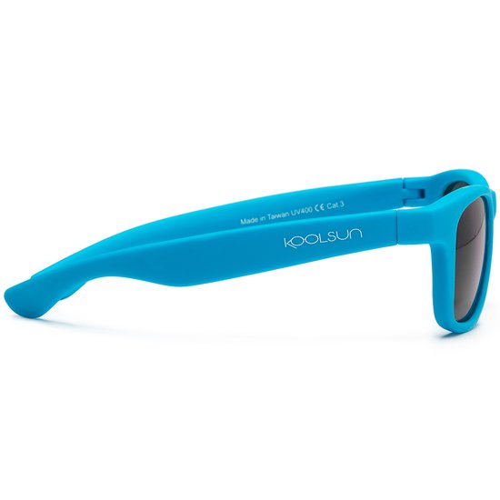 KOOLSUN - Wave - Kinder zonnebril - Neon Blauw - 1-5 jaar - UV400 - Categorie 3 van Koolsun — afbeelding 2