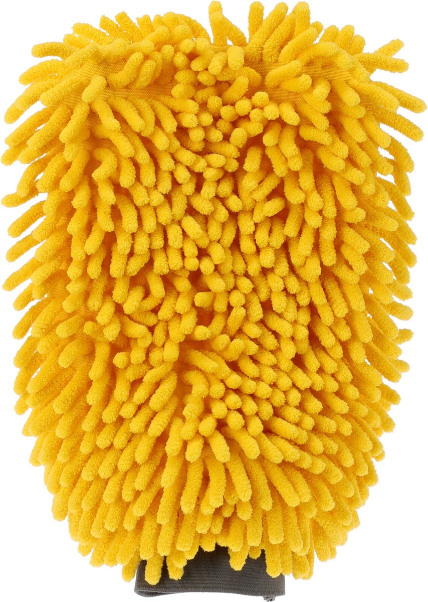 Goedkoopste Shell Auto Washandschoen - Schoonmaak Handschoen - Autowashandschoen - Schoonmaakhandschoenen - Washandschoen Auto - Geel