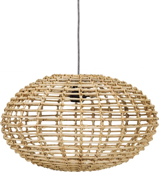 Kidsdepot Pumpkin Hanglamp - Rotan - Natural - E27 - Ø 45cm