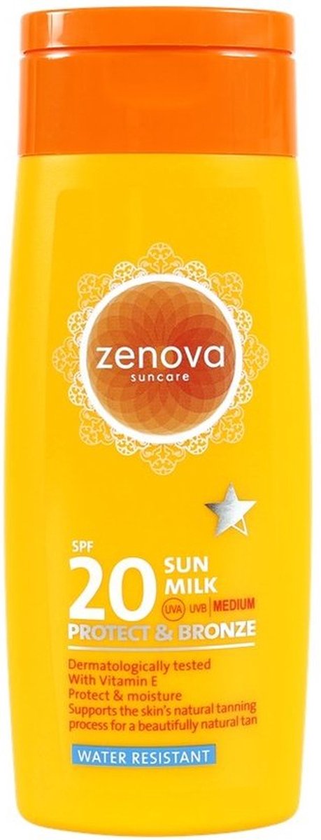 Zenova zonnemelk SPF 20 - zonnebrand 200ml Protect & Bronze