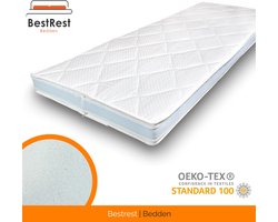 Topper - 130x200 Topper - HR55 Koudschuim - Topdekmatras - Matrastopper - Veerkrachtig - Ondersteunend - Afneembaar hoes - Tencel Hoes - Hotelkwaliteit - 12cm Topper