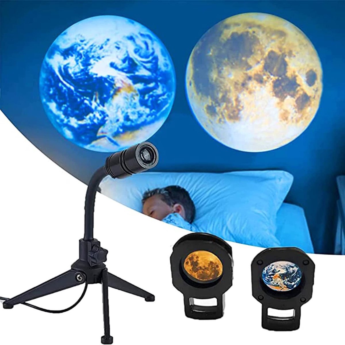 Étoile Clair Projecteur USB Nuit Bébé Adulte Ciel Lune Lampe LED