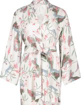 Hunkemöller Dames Nachtmode Kimono Woven - Wit - maat M/L