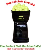 Racketclub Coach2 - Balles de tennis parfaites d'entraînement / machine à balles (120 pièces avec sac à balles gratuit)