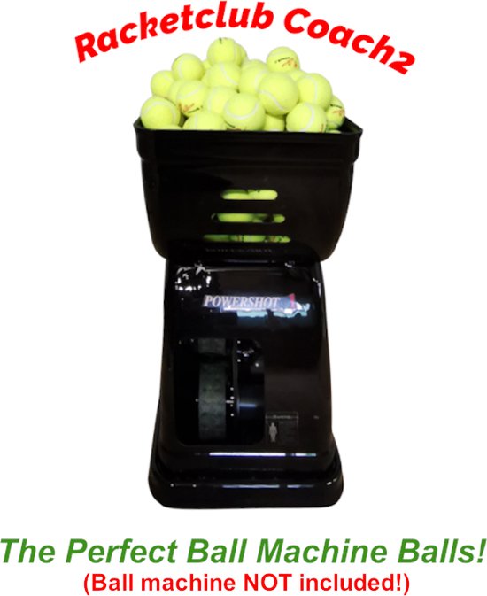Racketclub Coach2 - Balles de tennis parfaites d'entraînement / machine à  balles (120