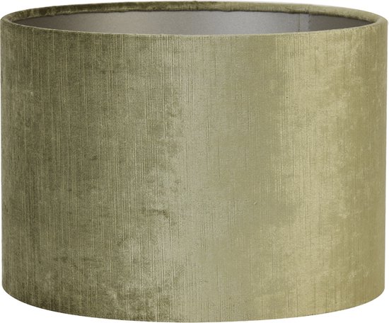 Abat-jour cylindre 20-20-15 cm GEMSTONE olive