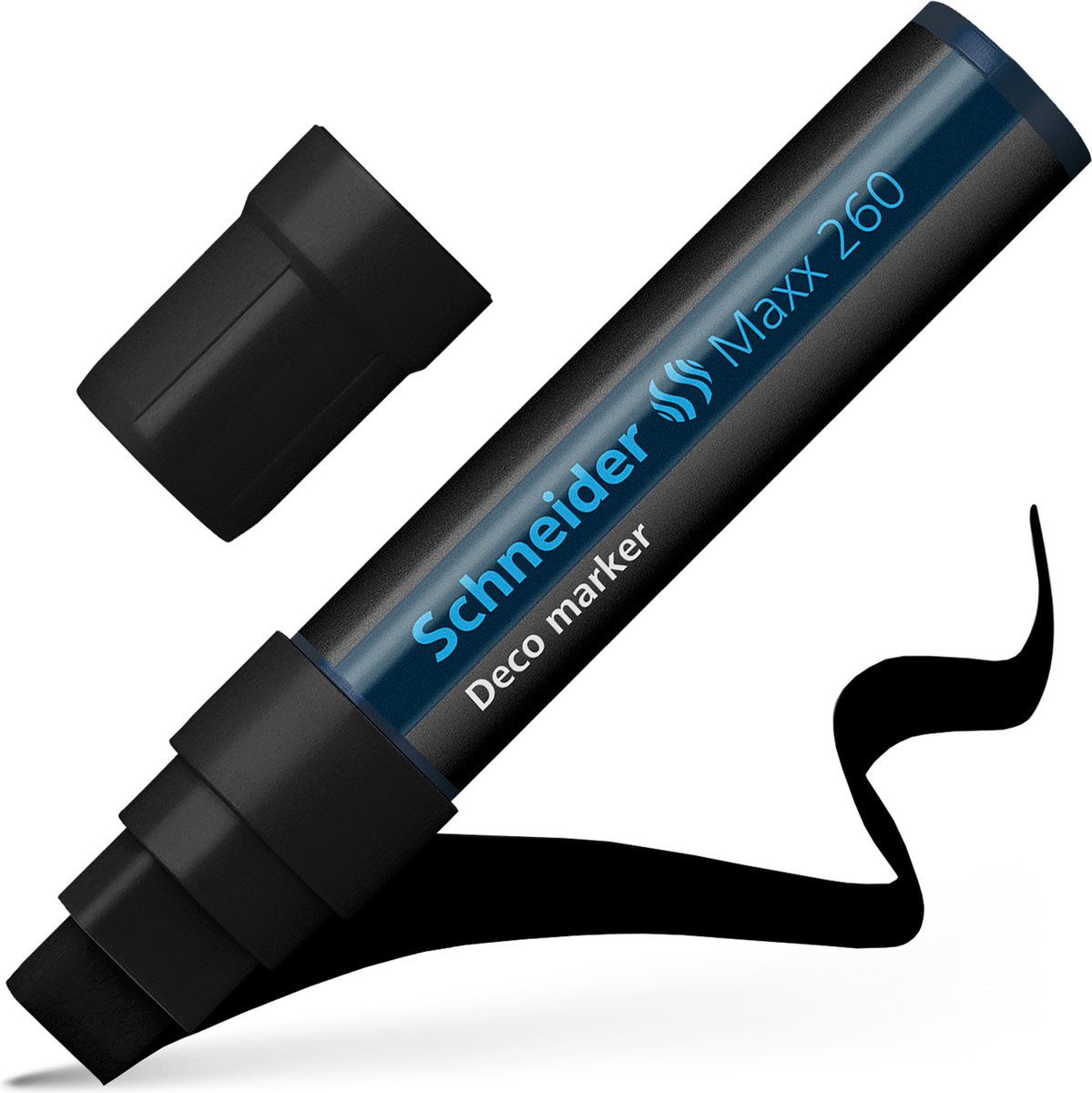Schneider krijtmarker - Maxx 260 - zwart - krijtstift - S-126001