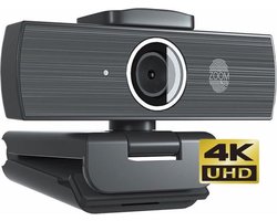 Webcam 4K | 3840x 2160 px | UHD 60 fps | 8 MP | Autofocus | 2 Microfoons | Zoom Sensor | Privacy Cover | Plug&Play!