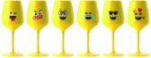 Santero wineglas "emoji" (doos van 6 stuks)