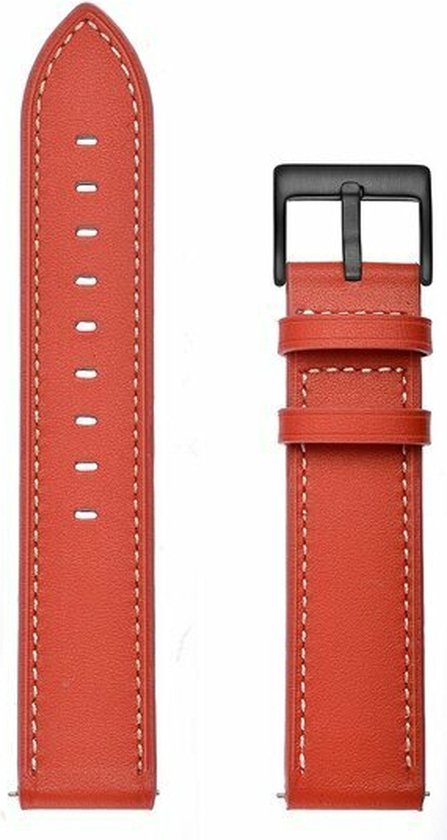 By Qubix - 20mm - Garmin Forerunner 55 - 245 - 645 - bracelet cuir - Rouge - Bracelet Garmin