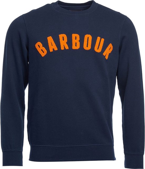 Barbour Trui - Heren - Donker Blauw - Sweater - Prep Logo Crew Navy |  bol.com