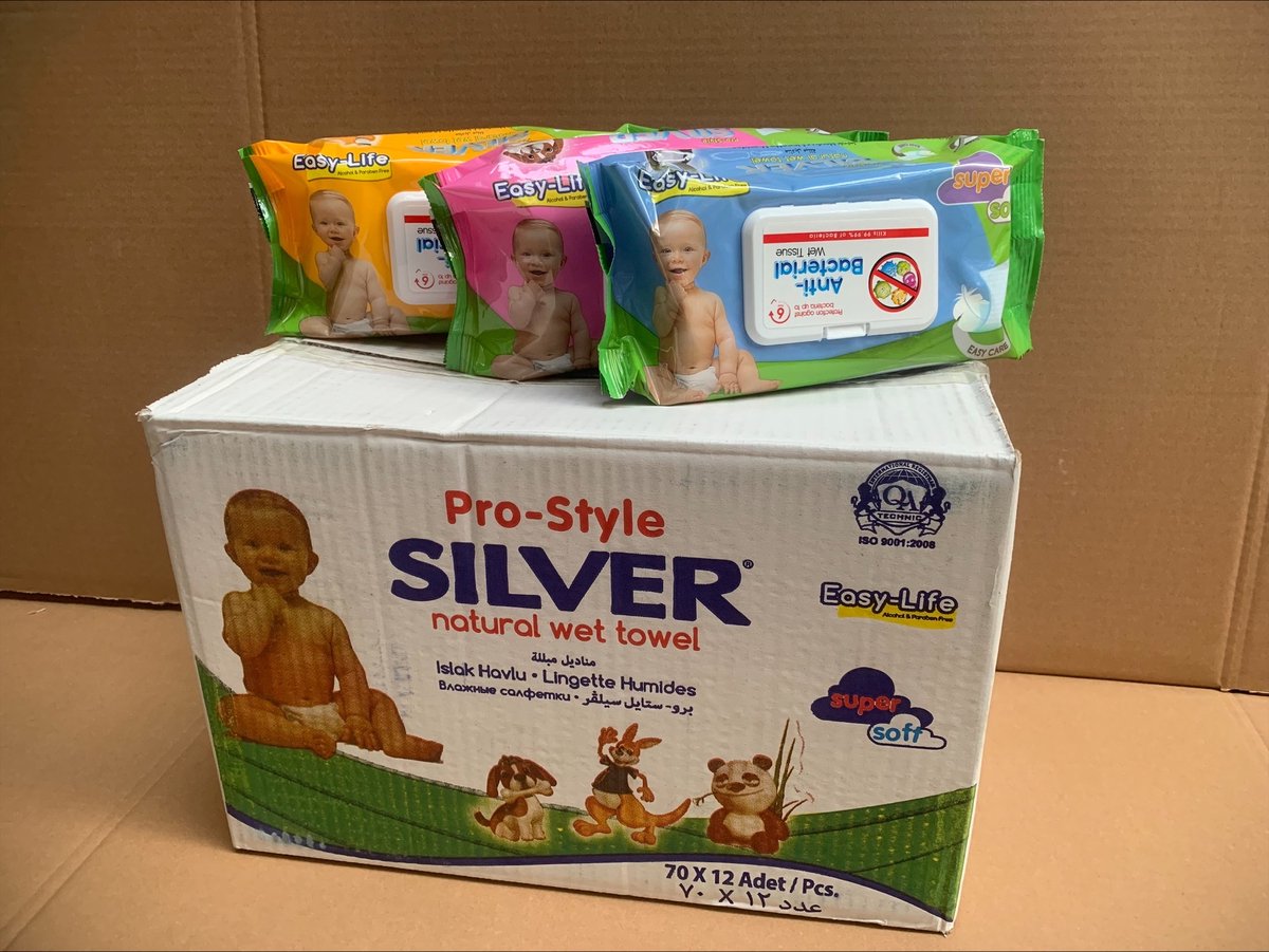 Cheeky Wipes Billendoekjes Mini-Kit - Zilver