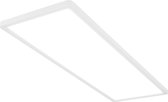 Briloner - Plafondlamp LED, LED paneel ultra plat, backlight effect, neutraal wit licht, 3.000 lumen, wit, 580x200x30mm (LxBxH)