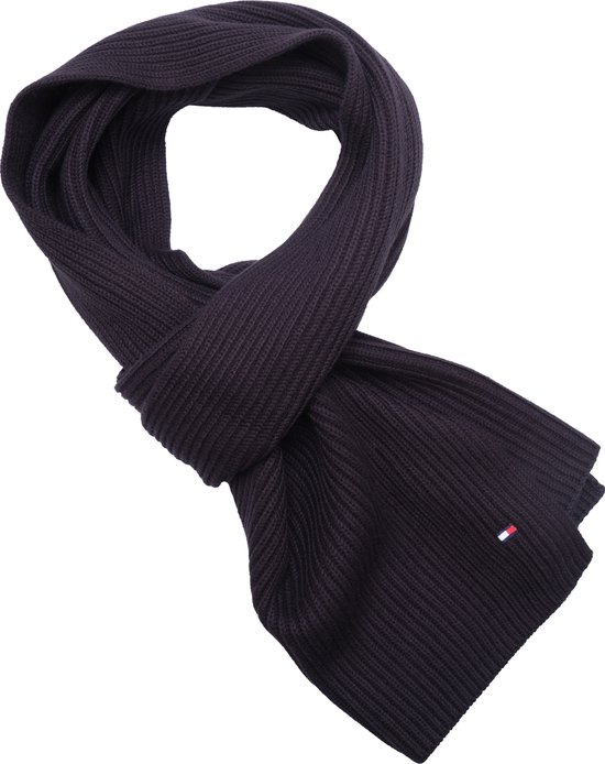 Tommy Hilfiger - Essential flag knitted sjaal - heren - black